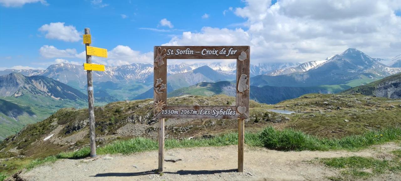 Agreable Appartement De 6 Pers Au Pieds Des Pistes ,Wifi Gratuit A Saint-Sorlin-D'Arves Labelise 3 Etoiles Au Gite De France Kültér fotó